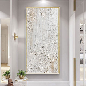 TERRA ALBA: Textured Wabi Sabi Minimalist Abstract Painting