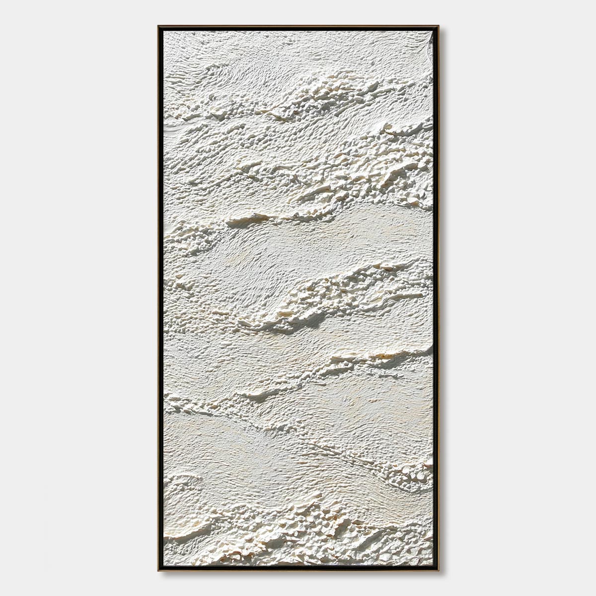 TERRA BLANCA: Minimalist Wabi Sabi Textured Abstract Painting