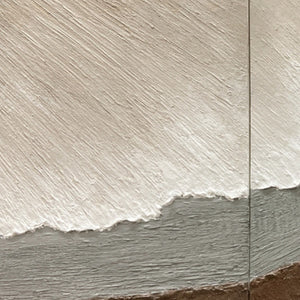 TERRA FIRMA- Textured Abstract Earth Tones Triptych Painting