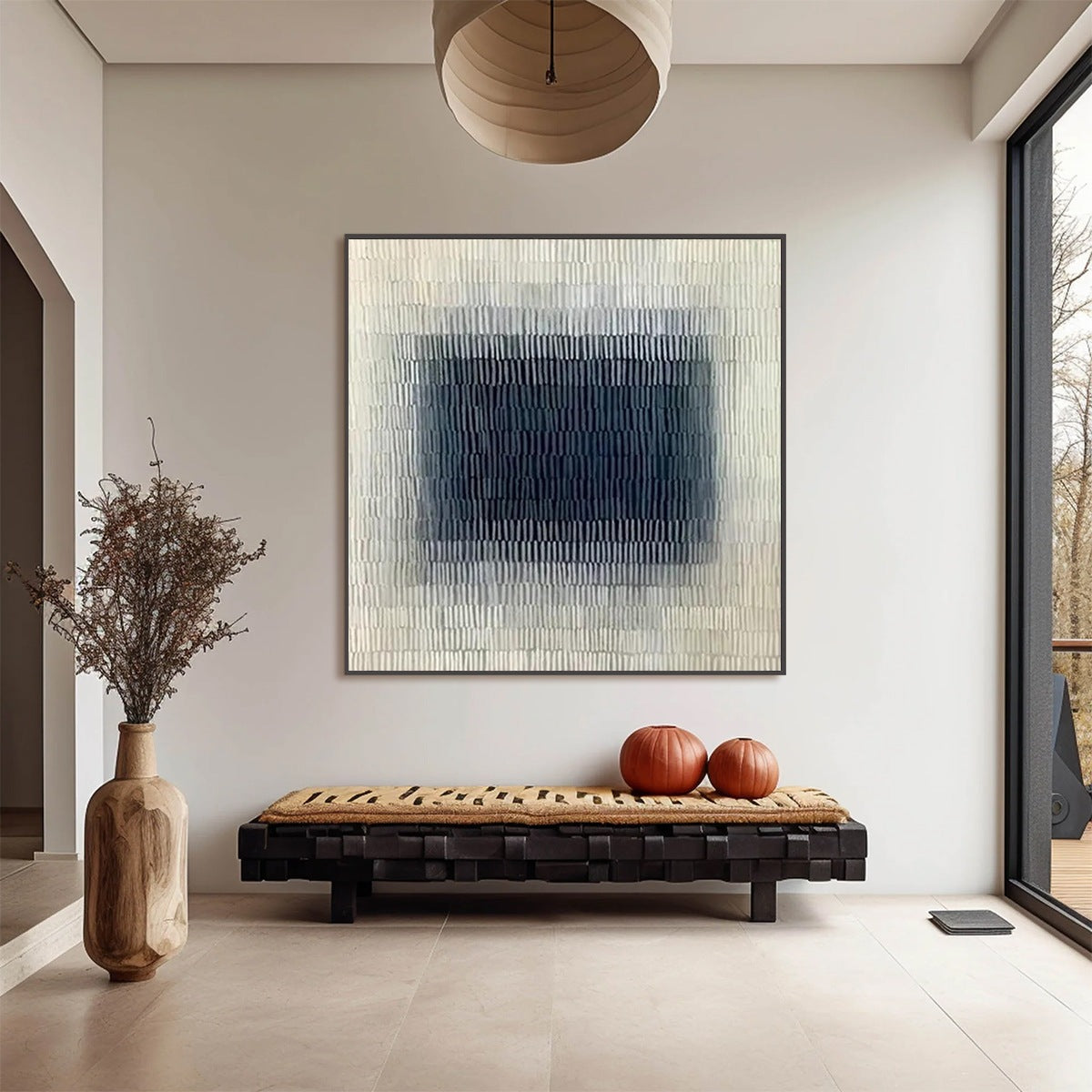 TEXTURED DEPTHS: Minimalist Textured Abstract Painting