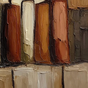 THE COLLECTIVE: Square Abstract Impasto Palette Knife Painting