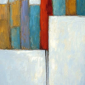 THE OBSERVER: Colorful Abstract Figurative Cityscape Painting