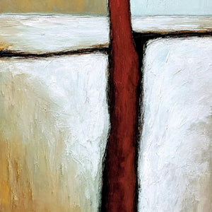 THE PATH: Textured Abstract Figurative Painting for Modern Decor