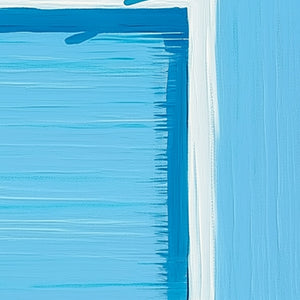 Abstract minimalist modern wall art 'THE PLUNGE' summer pool scene