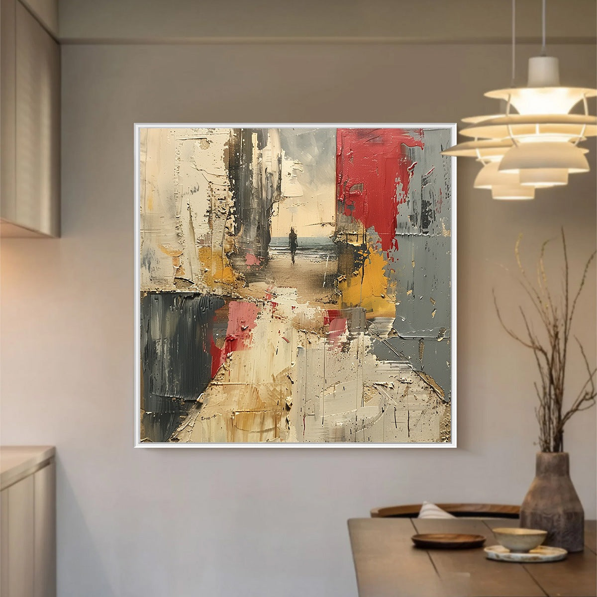 THRESHOLD: Textured Impasto Abstract Seaside Oil Painting