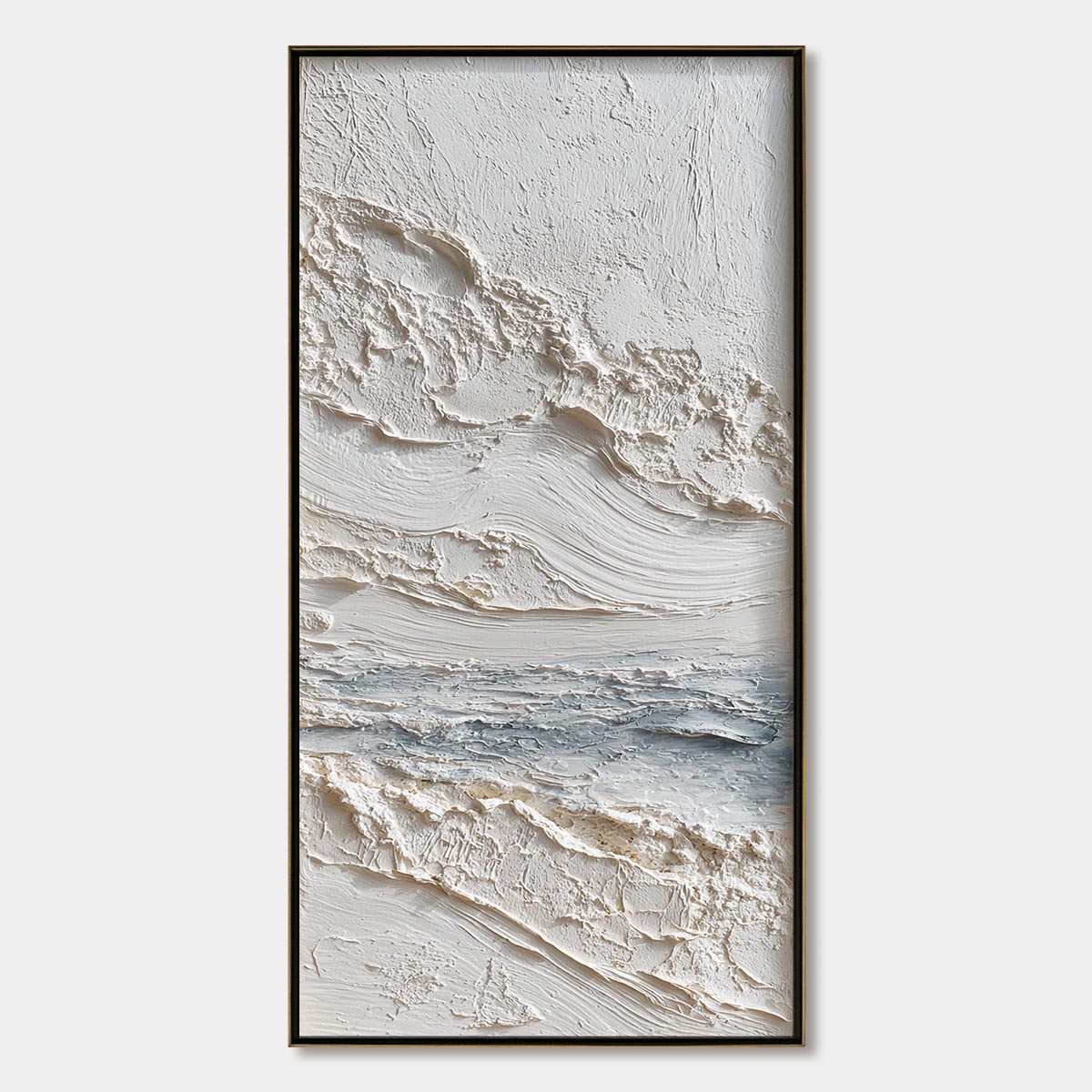 TIDELINE: Wabi Sabi Textured Coastal Abstract Painting