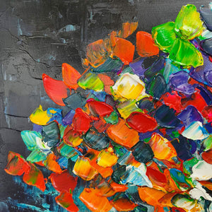 Ready to Ship | TREE OF LIFE: Textured Impasto Colorful Tree Oil Painting