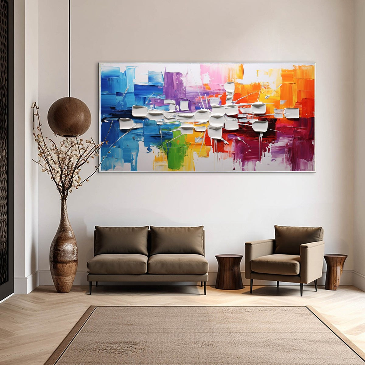 Urban Abstract: Abstract Oil Painting