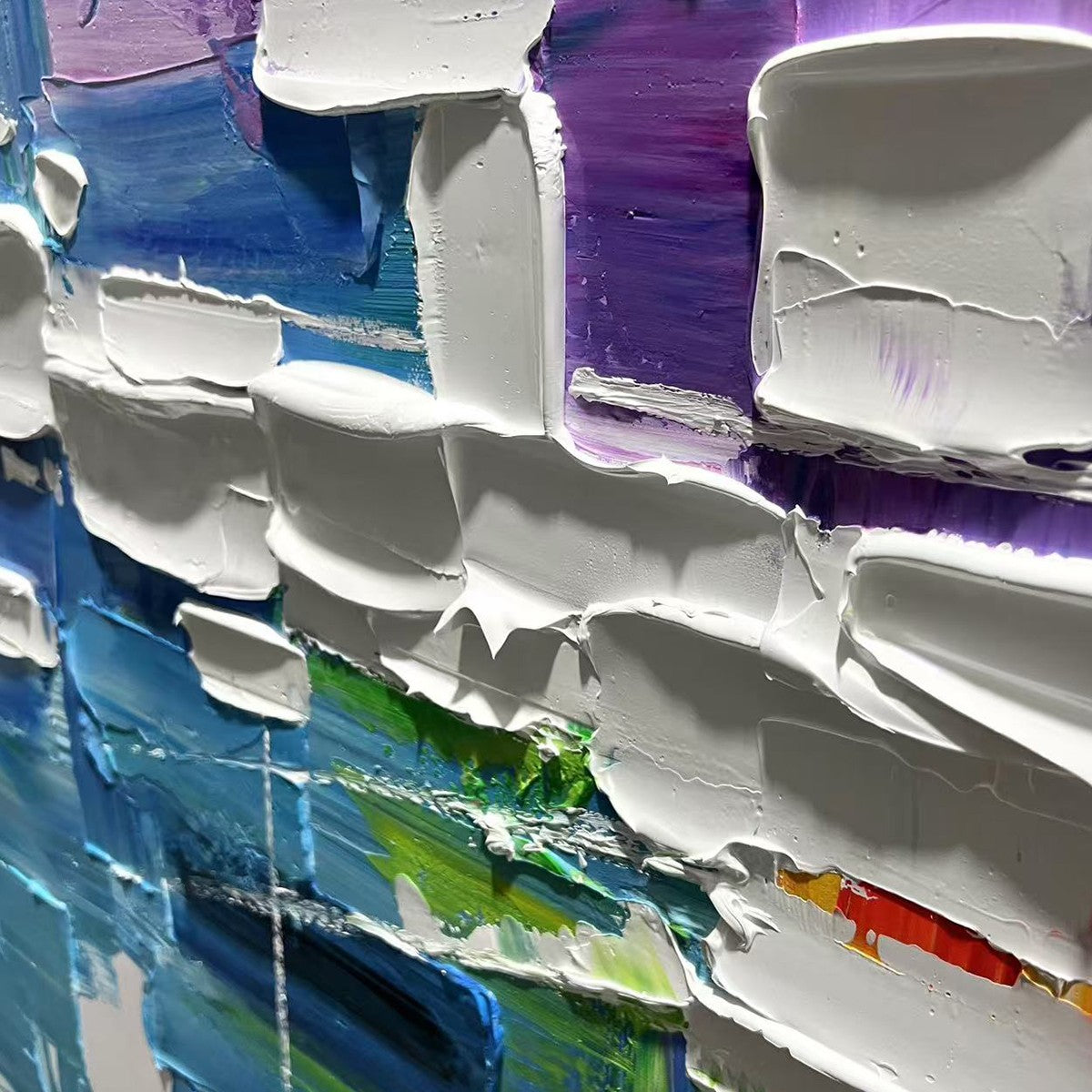 URBAN ABSTRACT: Textured Abstract Oil Painting