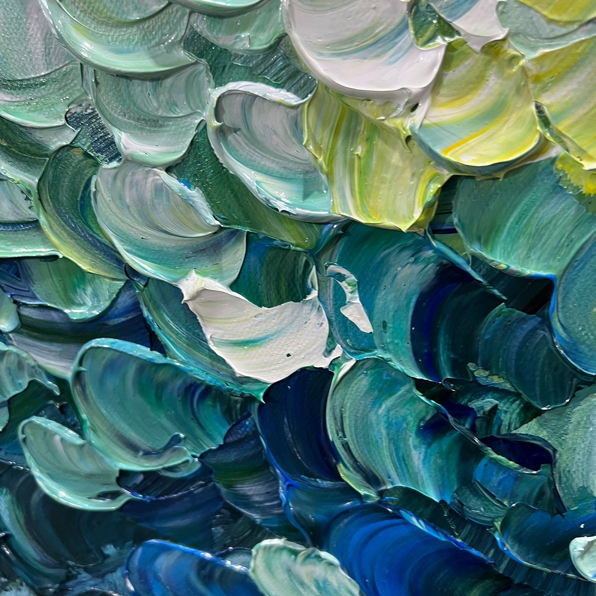 FOREST WHISPERS: Textured Panoramic Oil Painting