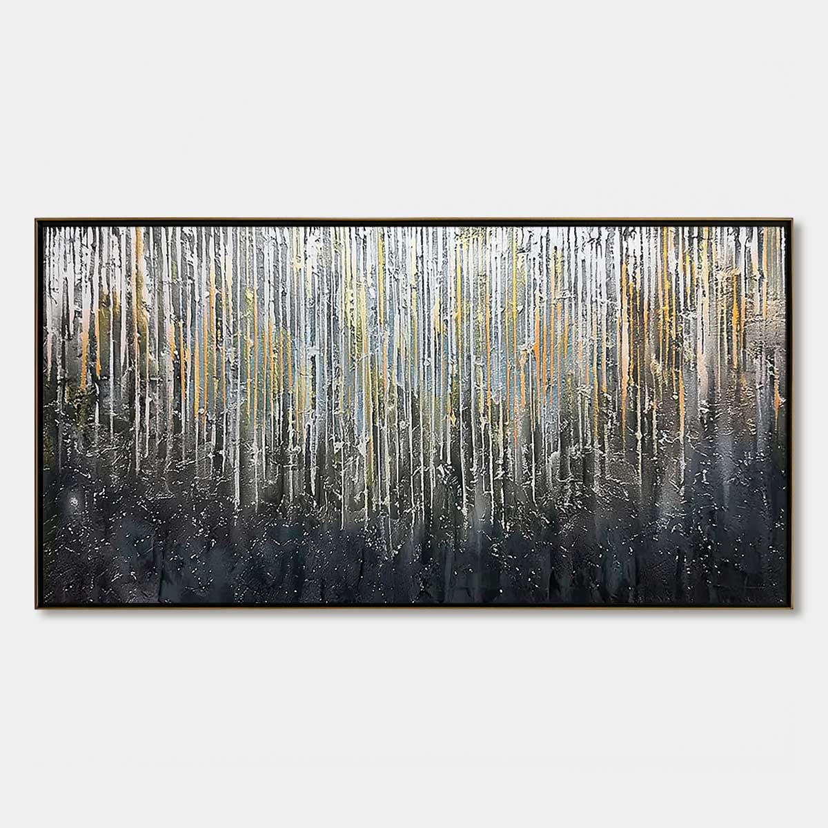 URBAN CASCADE: Large Textured Abstract Palette Knife Painting