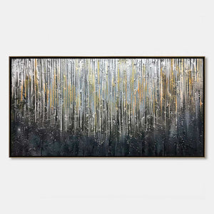 URBAN CASCADE: Large Textured Abstract Palette Knife Painting