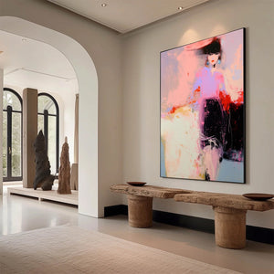 URBAN ENIGMA: Modern Abstract Figurative Portrait Painting