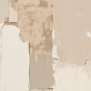 URBAN FOSSIL: Large Vertical Textured Minimalist Abstract Painting