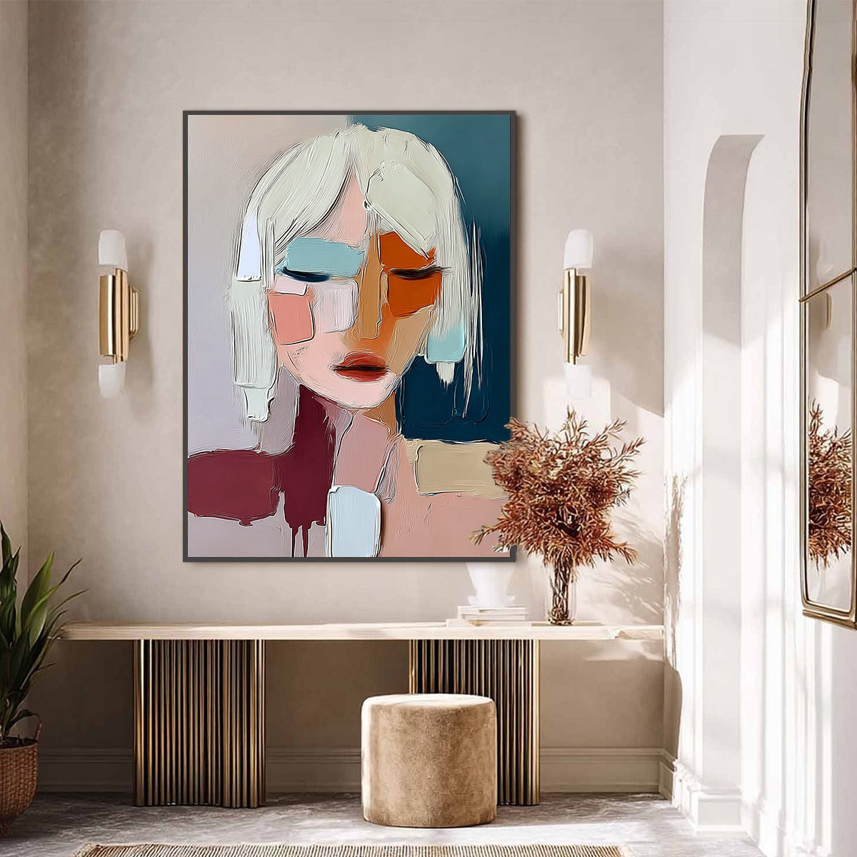 URBAN MUSE: Modern Abstract Figurative Portrait Painting