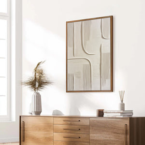 URBAN PATHWAYS: Textured Minimalist Wabi Sabi Abstract Wall Art