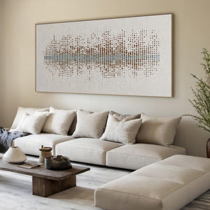 URBAN SONATA: Large Textured Minimalist Abstract Painting