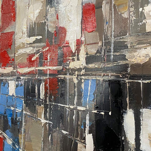 URBAN SOLITUDE: Minimalist Cityscape Painting