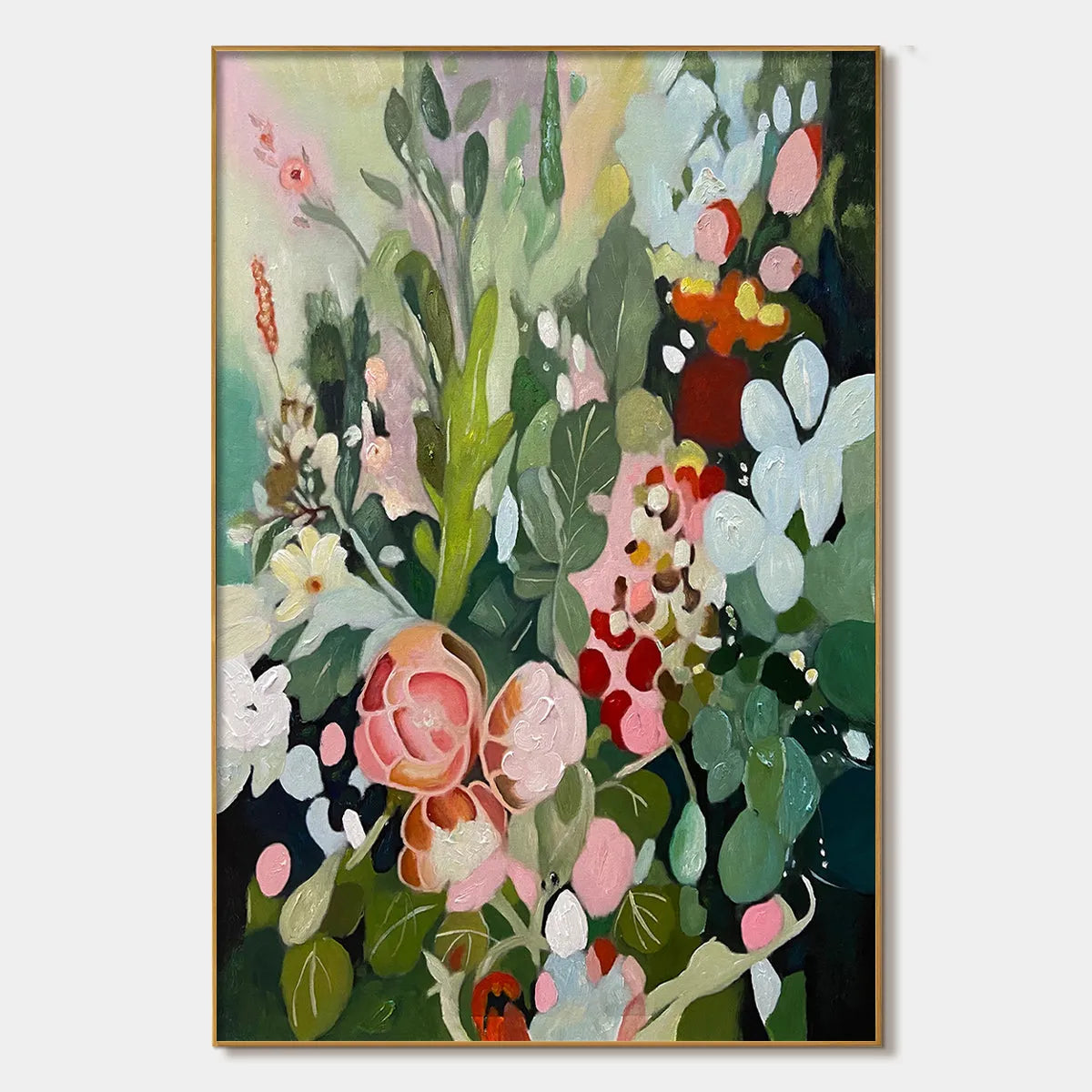 VerticalFloralPaintinginVibrantColors