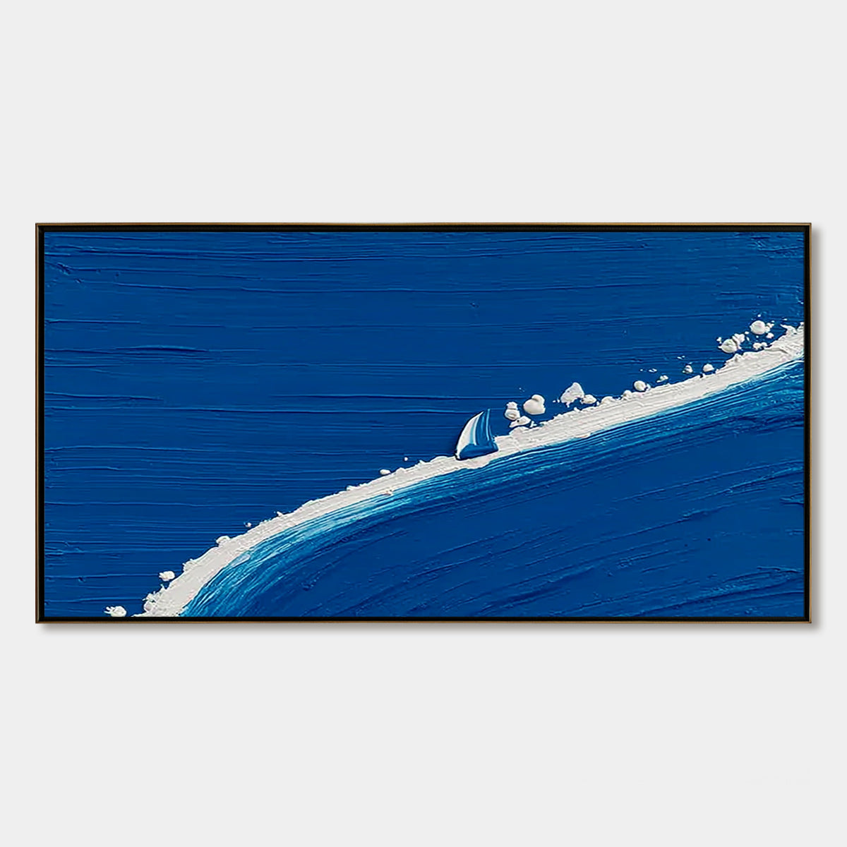 Voyage | Minimalist Textured Seascape Oil Painting Wall Art