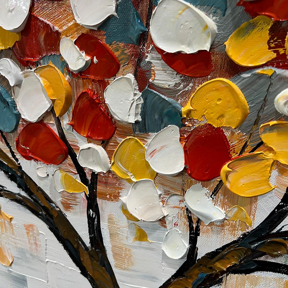 WHIMSICAL WONDER: Textured Panoramic Oil Painting