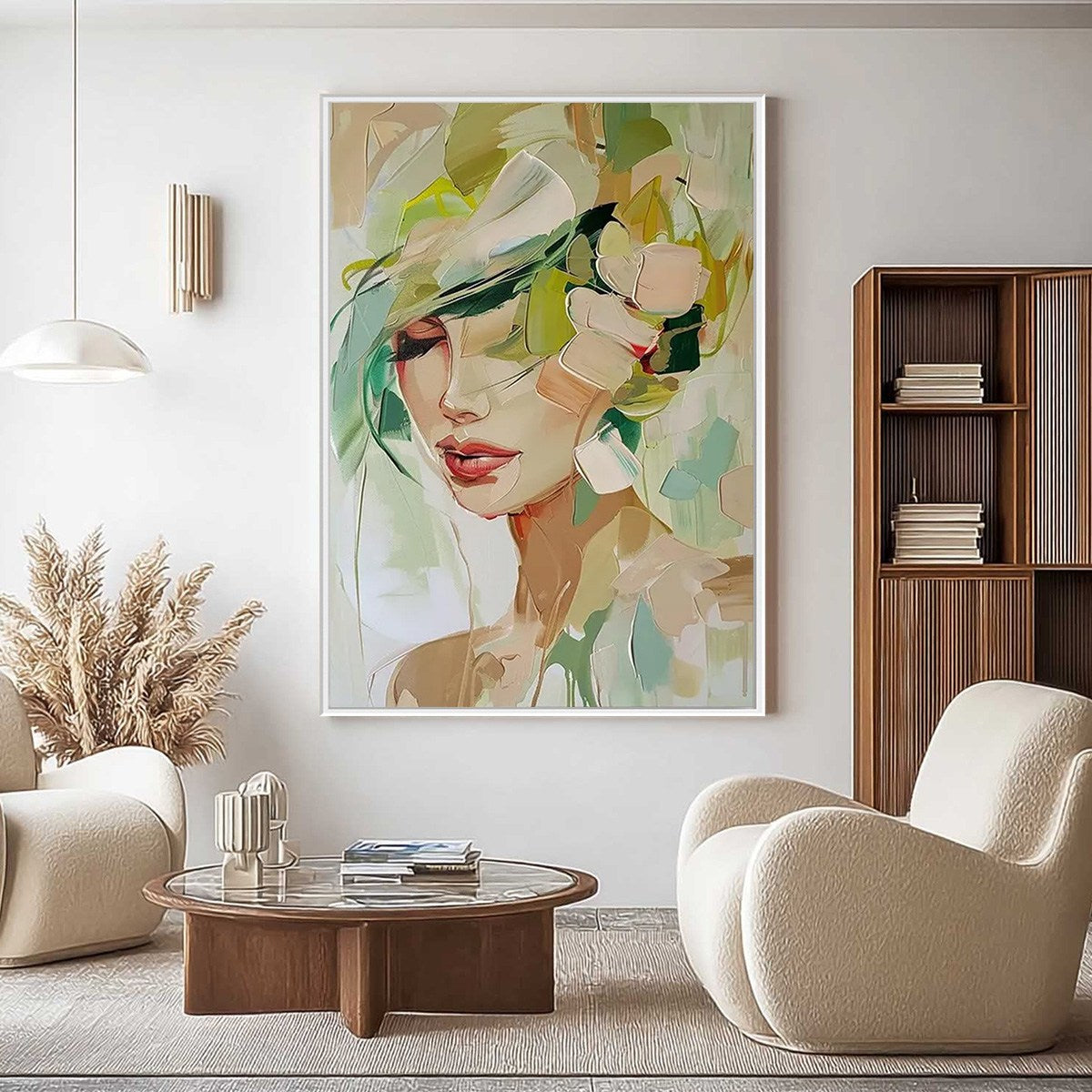 WHISPERS OF SPRING Impressionistic Floral Portrait Oil Painting