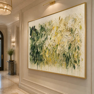 WHITE HERBARIUM: White Botanical Abstract Painting