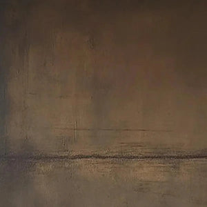 Liam O'Connell Umber Abstract Landscape: Earthy tones in minimalist art. Vertical canvas artwork, perfect for home.
