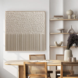 ZENITH: Textured Wabi-Sabi Minimalist Abstract Wall Art