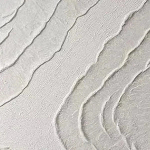 Abstract white textured lines on canvas diptych by Isabella Rossi. Modern wall art for living room, ready to hang.