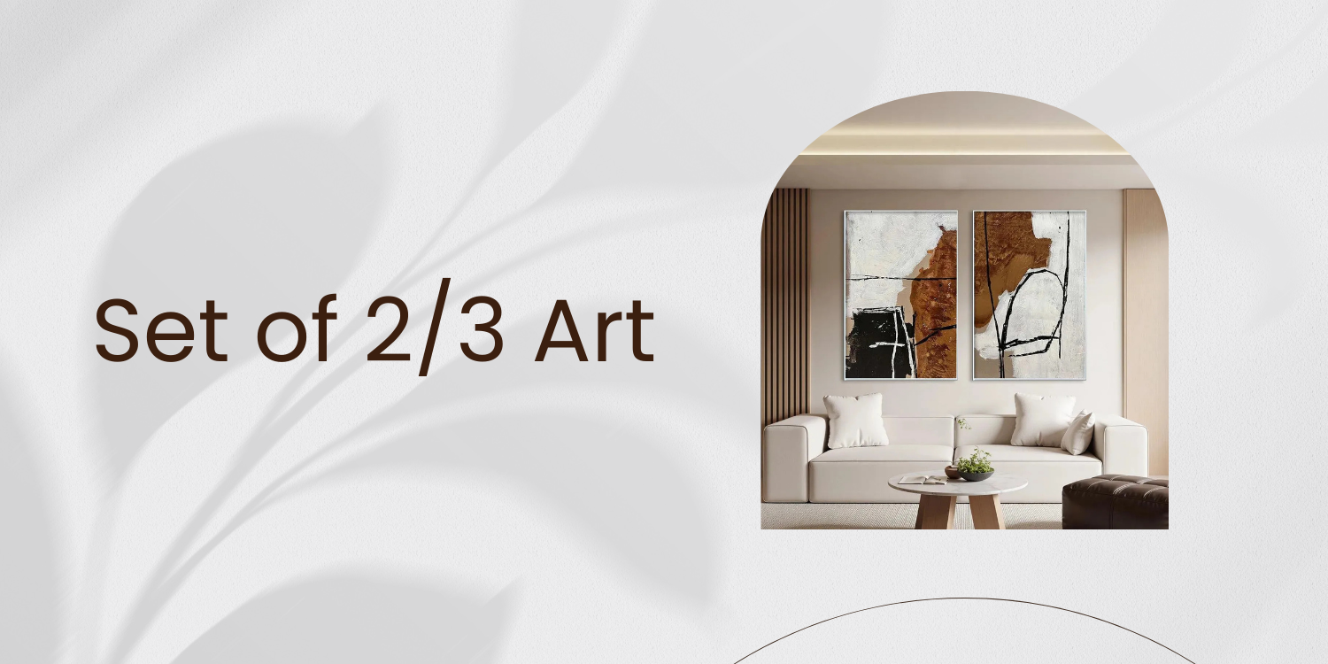 Sets of 2/3: Creating a Cohesive and Stylish Look with Multiple Art Pieces