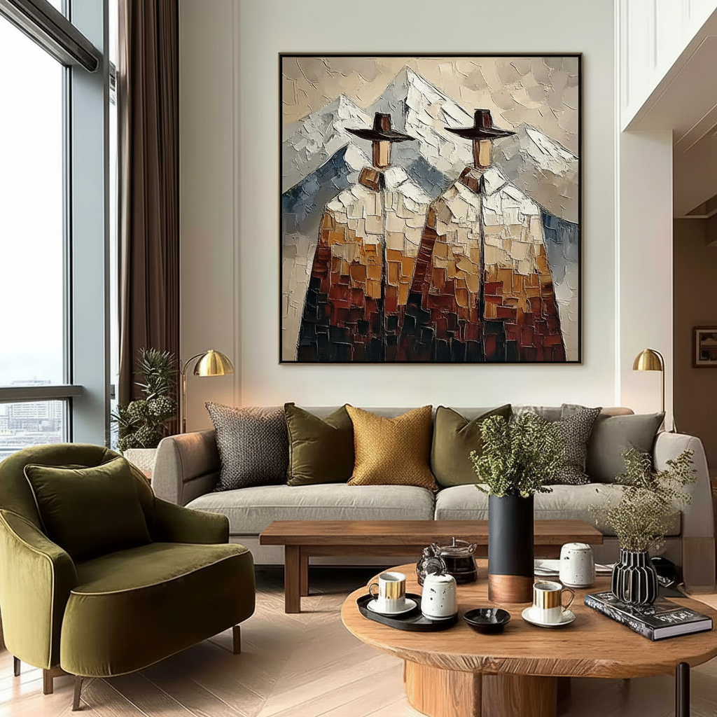 Vertical Impact: Sizing Large Art for Double-Height Ceilings