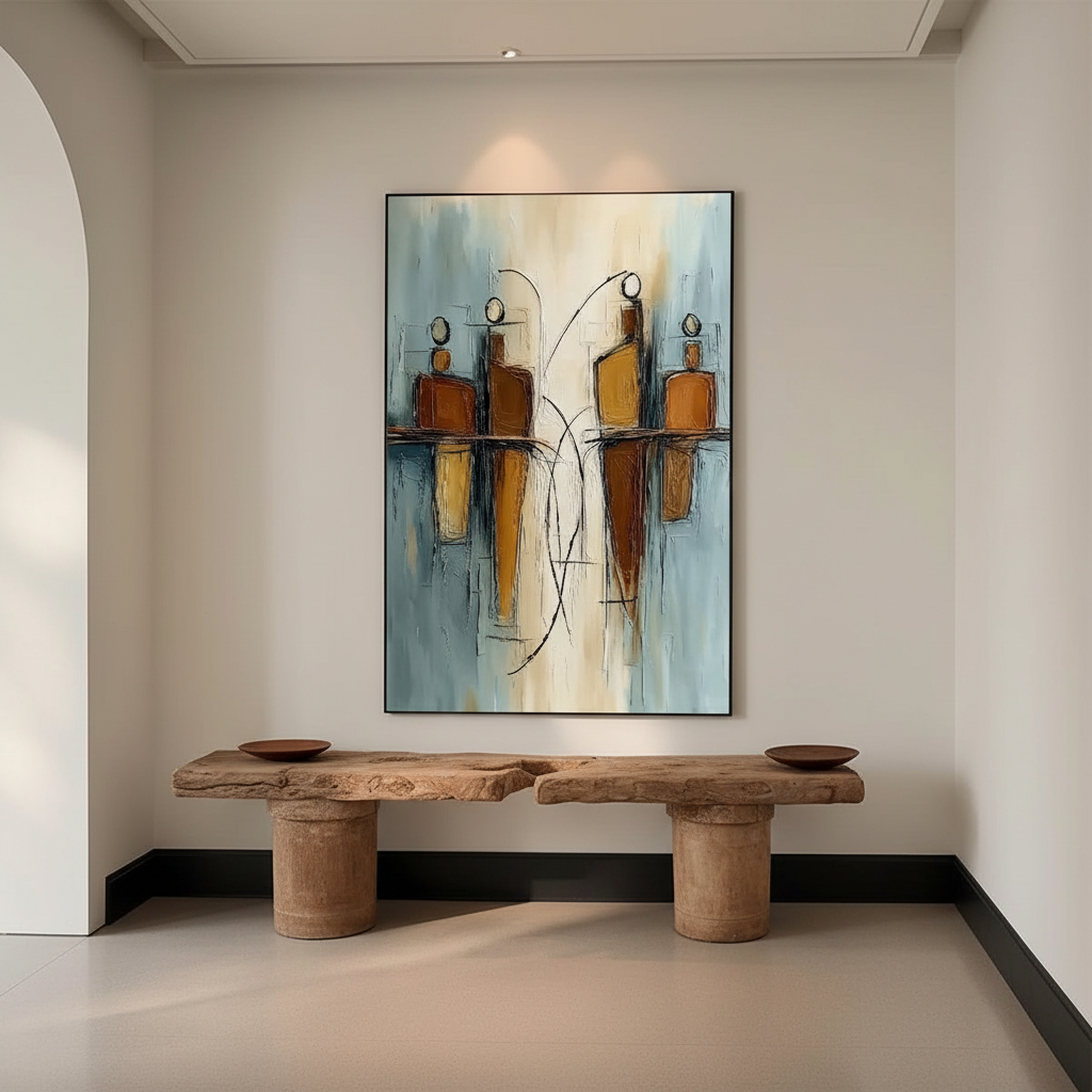 Vertical Solutions: Choosing Art for Narrow Rental Entryways