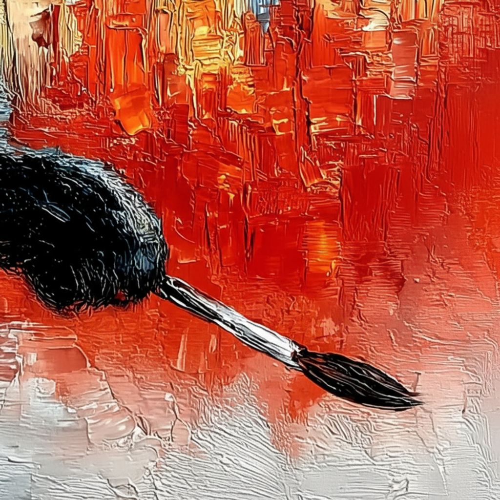 Tactile Differences: Surface Friction in Painting Methods