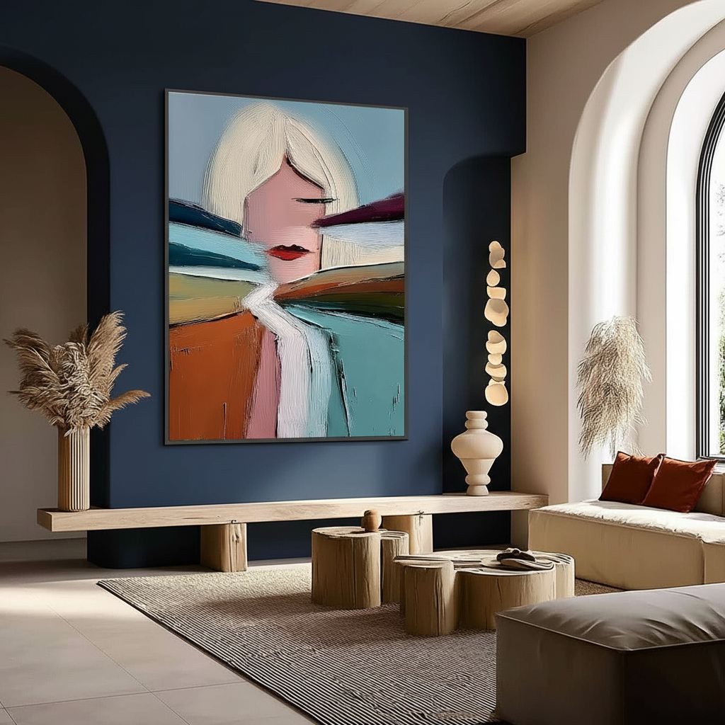 Texture Selection: Choosing Dry Brush for High-Contrast Rooms