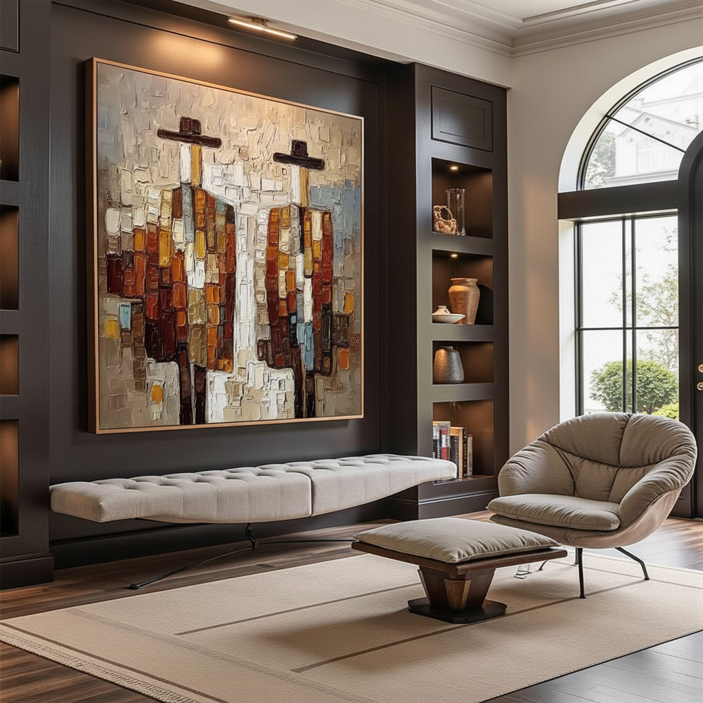 Curating Cozy Winter Moods with Deep-Toned Oil PaintingsBase