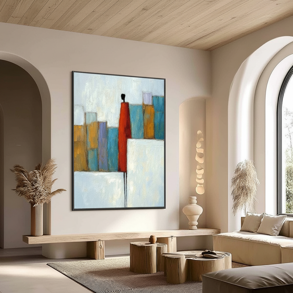 Verticality and Volume: Sizing Art for Vaulted Living Room Ceilings