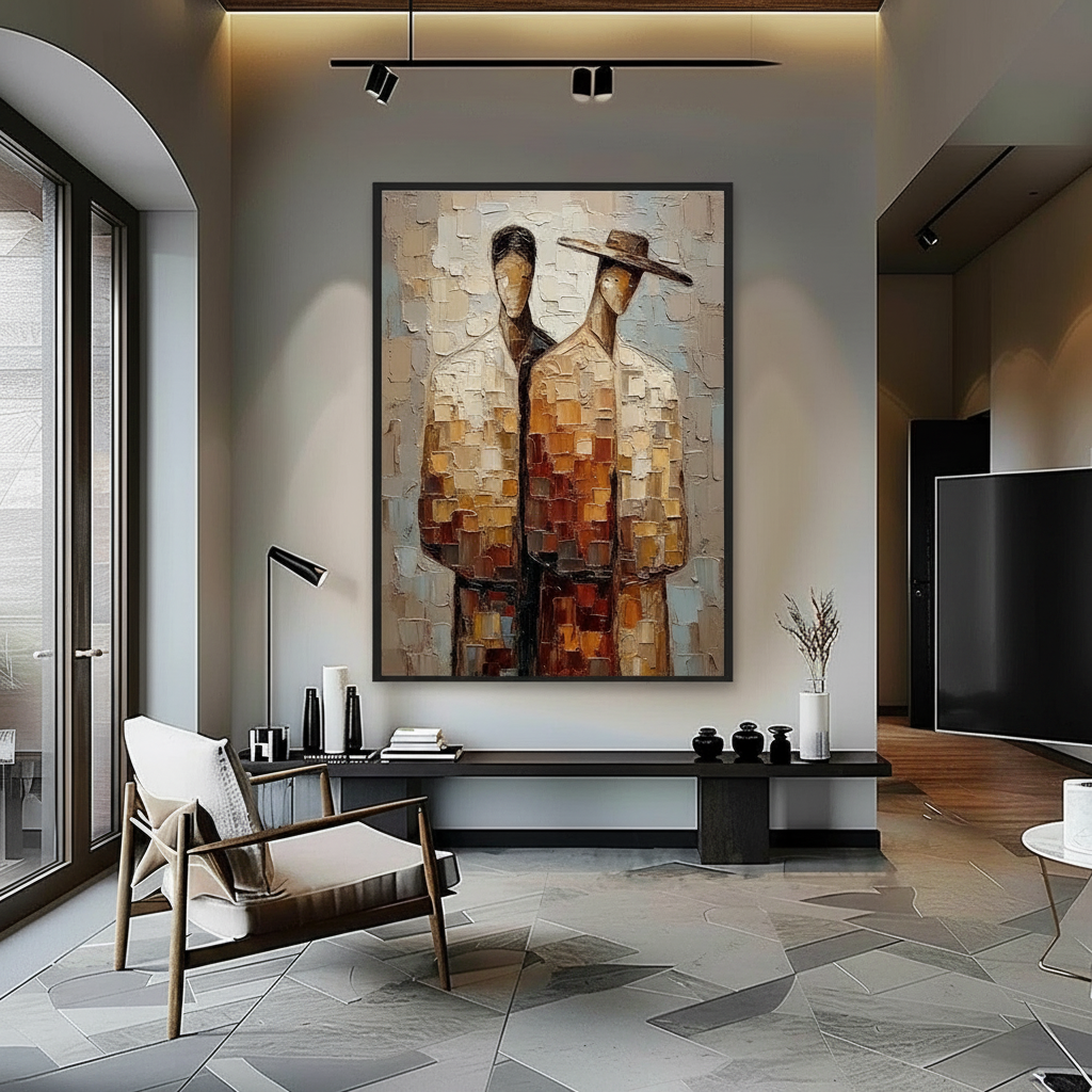 Competing with the Screen: Sizing Art Near Large Televisions