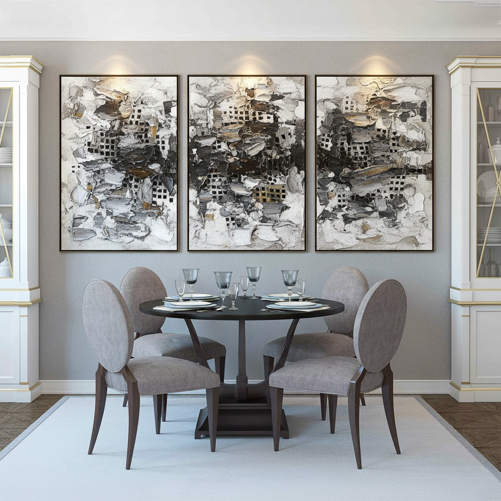 Sophisticated Neutrals: Elevating Formal Dining with Grayscale