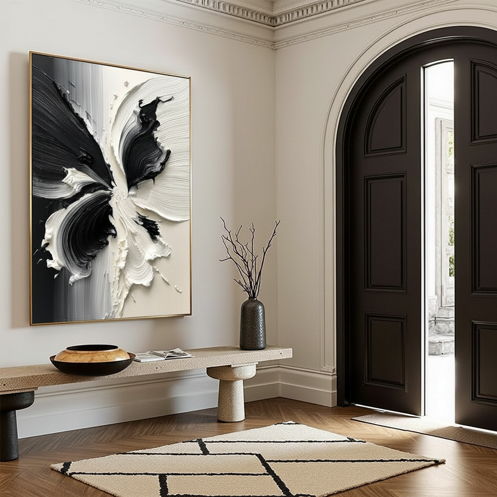 Abstract Forms: Reducing Guest Social Anxiety via Entryway Art