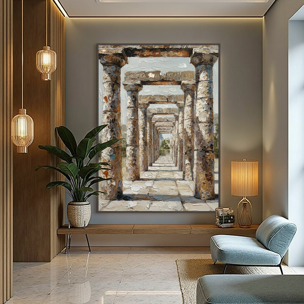 Architectural Art: Signaling Stability Through Structural Subjects