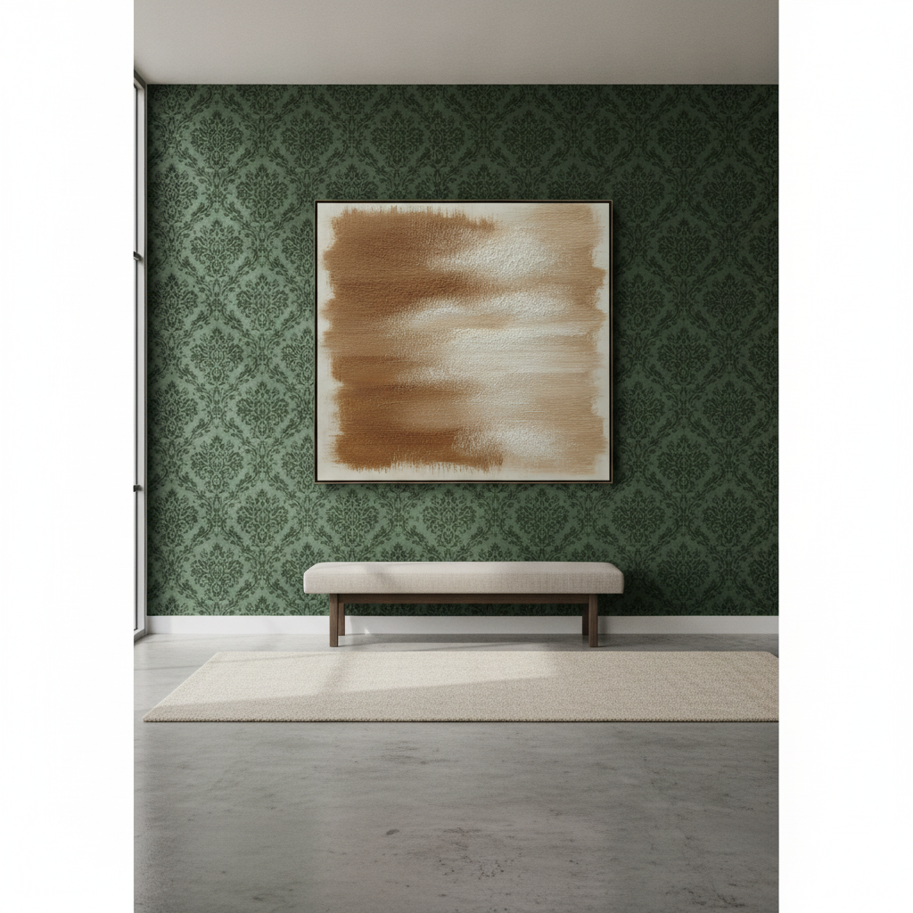 Navigating Visual Clashes: Art for Patterned Wallpaper Walls