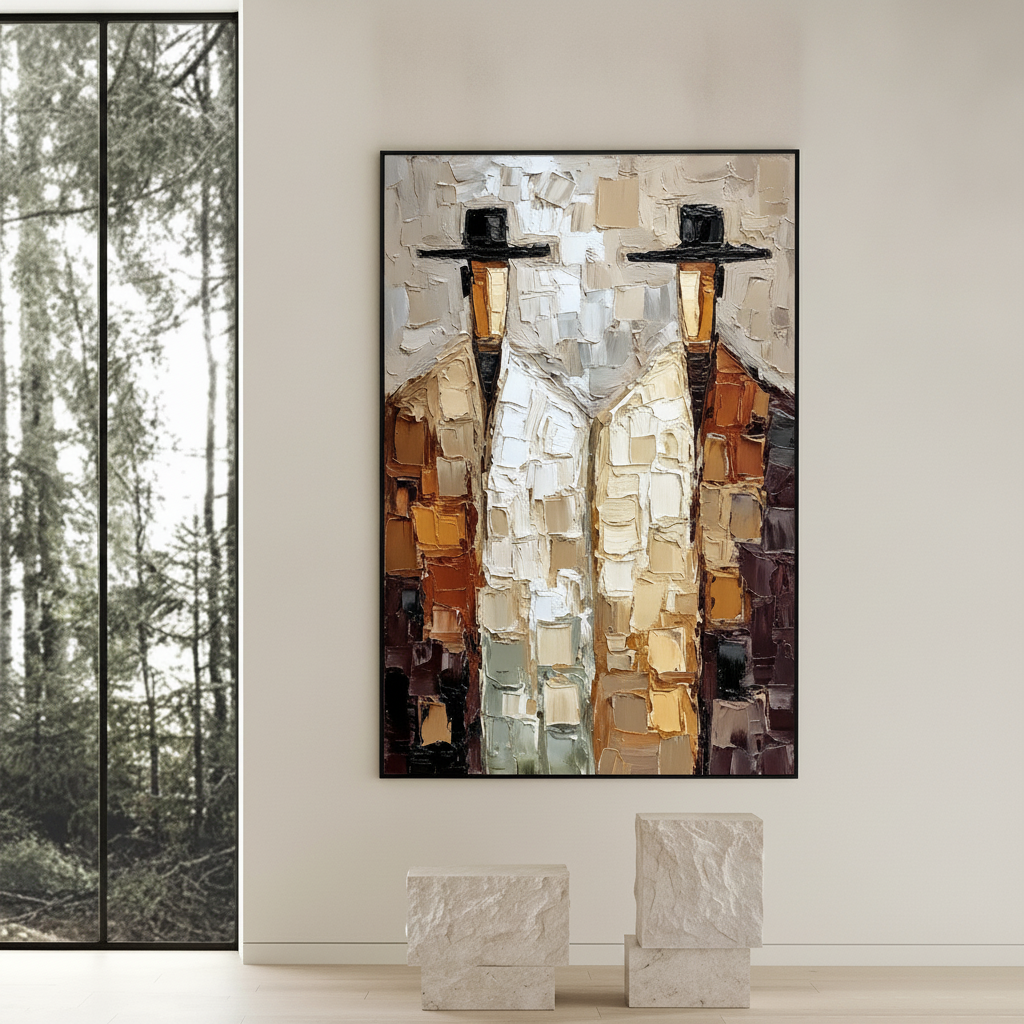 Sizing Art for Living Rooms with Large Architectural Windows