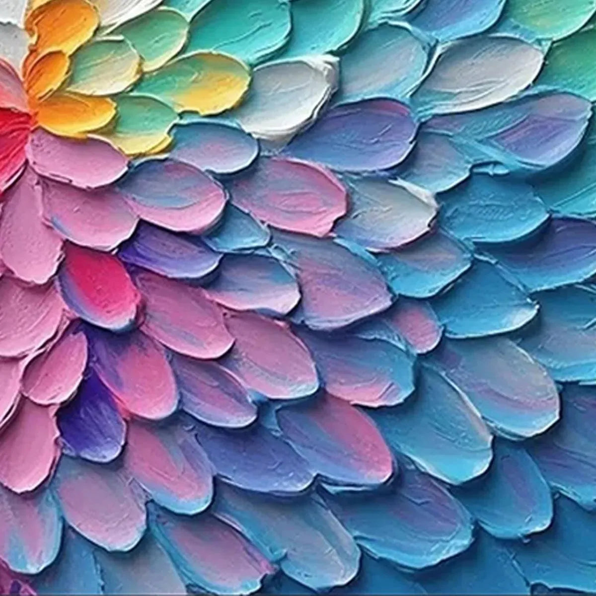 Isabella Rossi | Textured Abstract Art | Rainbow Colors – MontCarta