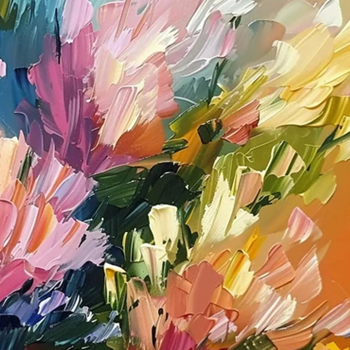 SUMMER BOUQUET: Impressionistic Floral Painting in Vibrant Colors