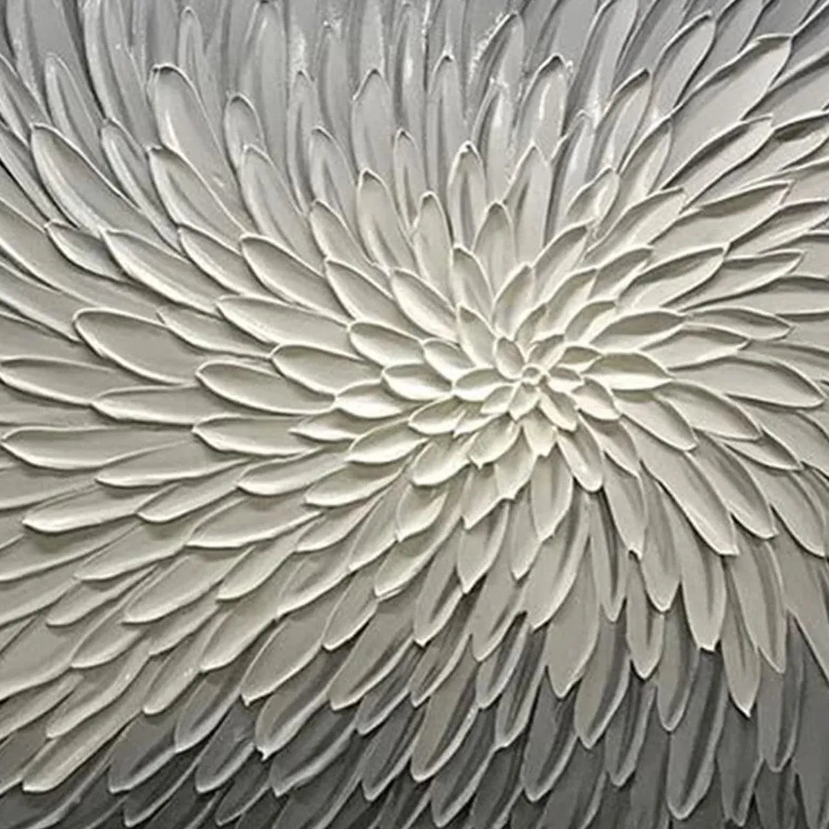 SILVER SWIRL: Textured Abstract Painting in Grey and White