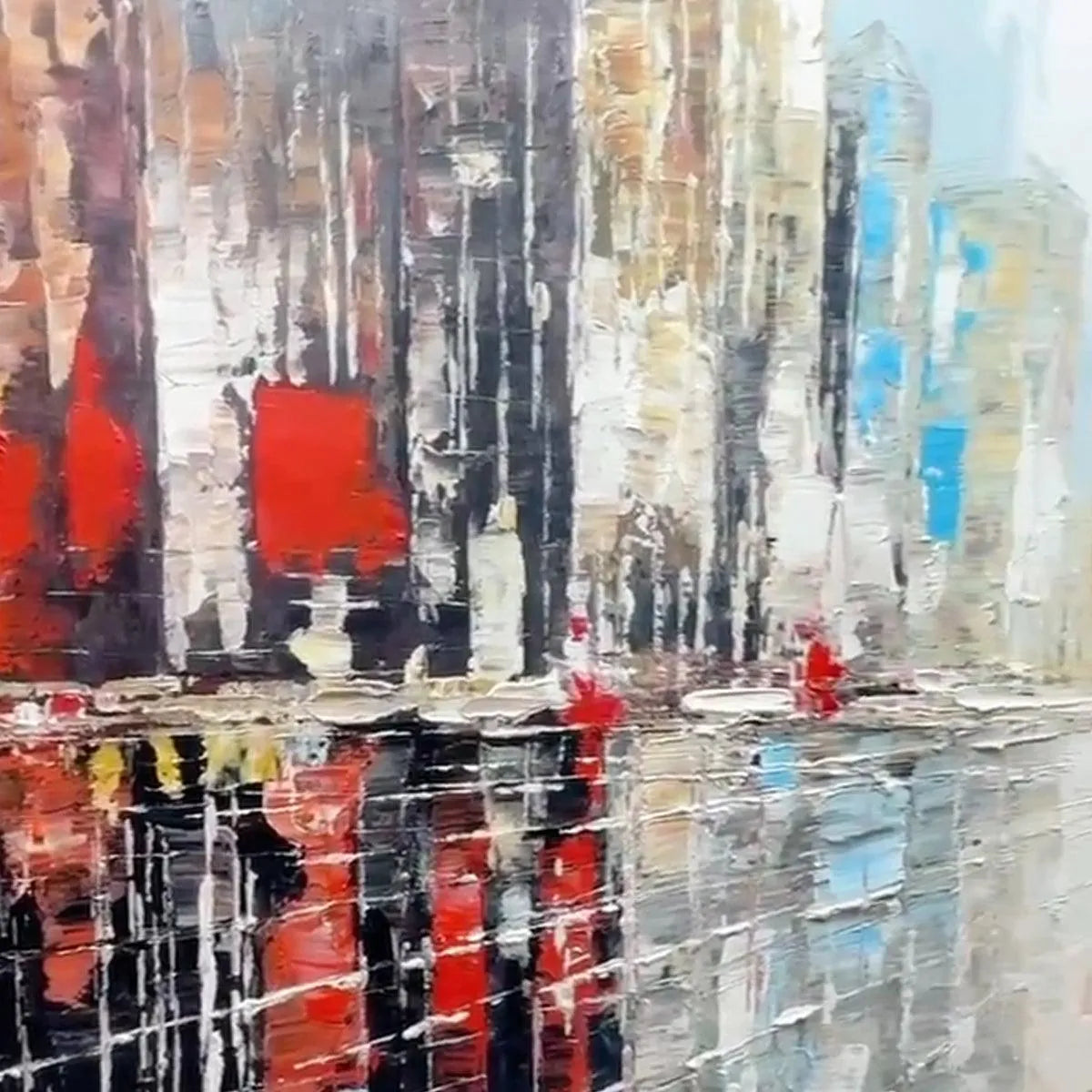 URBAN SOLITUDE: Minimalist Cityscape Painting