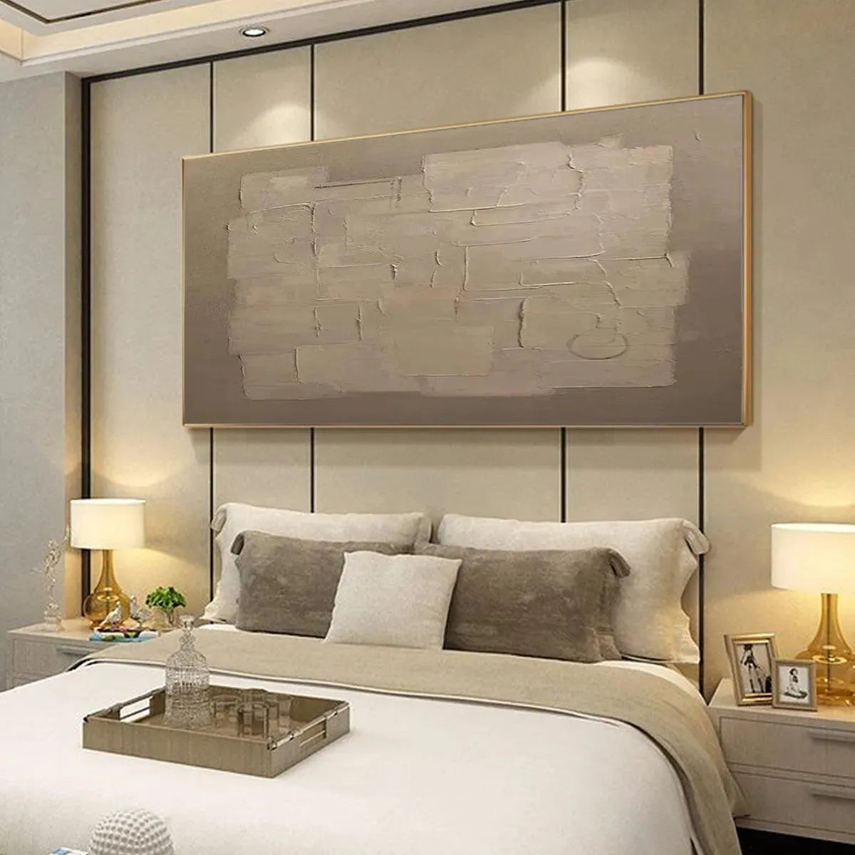 Textured Taupe Abstract | Original Modern Wall Art