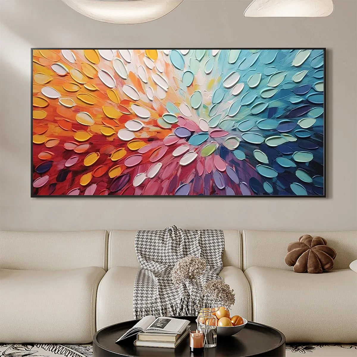 COLORFUL WHISPERS: Textured Abstract Impasto Painting