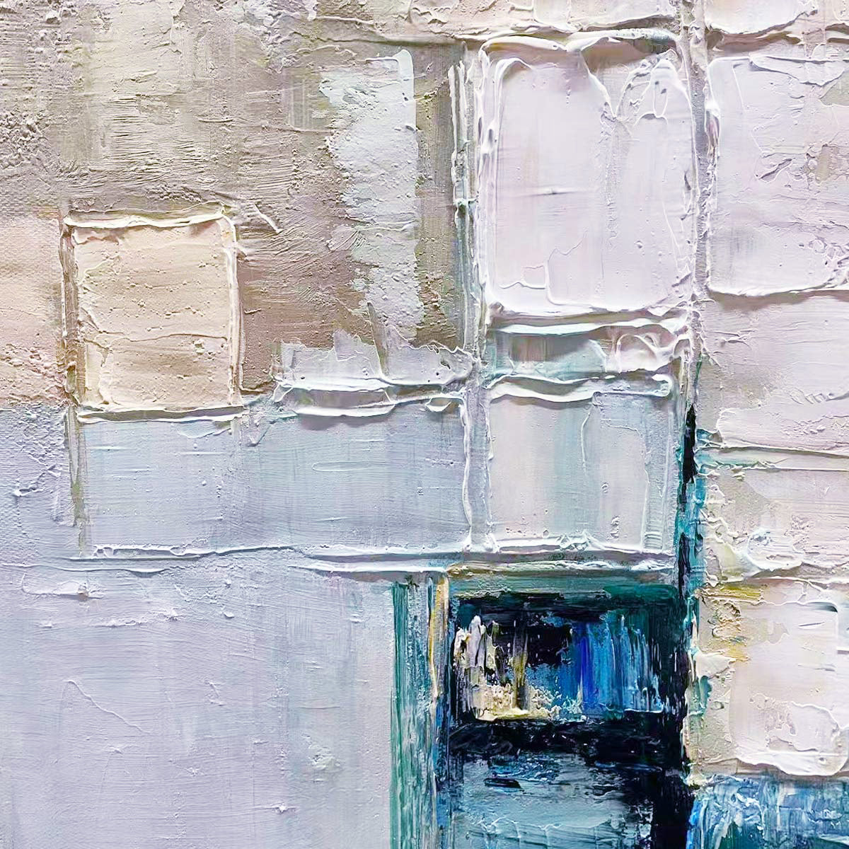 STRATUM: Heavily Textured Abstract Impasto Oil Painting